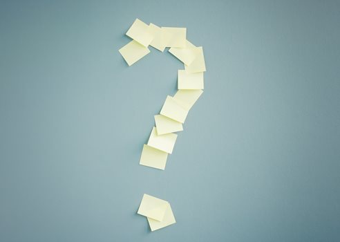 2024 12 18 Spørgsmålstegn I Sticky Notes COLOURBOX53085103