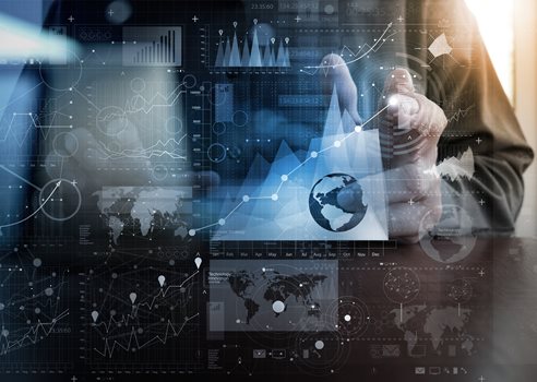 2025 04 02 Et Digitalt Billede, Der Viser Grafer, Diagrammer Og Statistikker COLOURBOX16035615