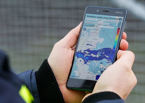 Vejrradar På Mobil